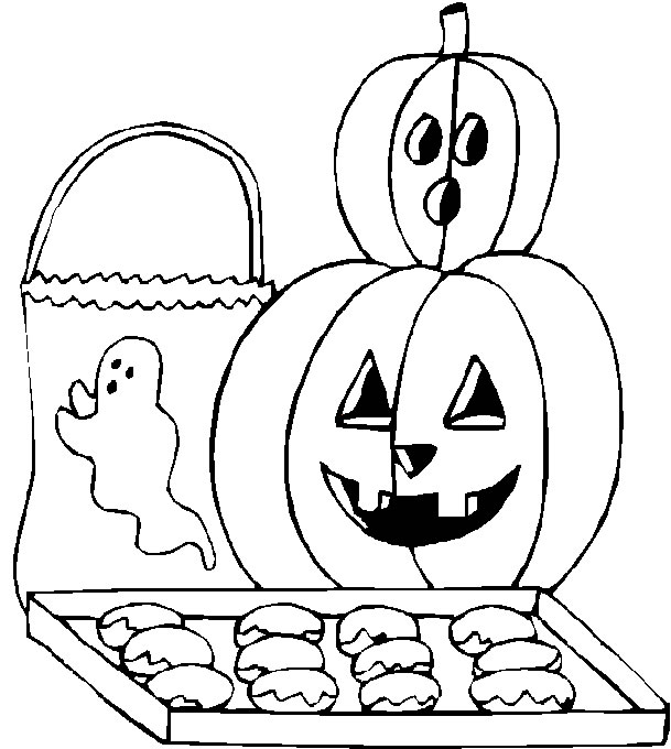 Plansa de colorat cu Halloween 10 2